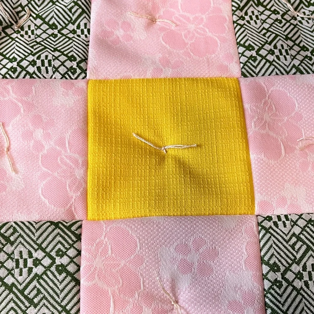 NEW Handmade quilt baby or lap blanket vintage charm of polyester double knit